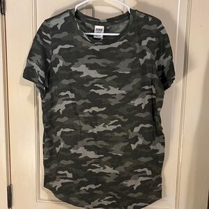 PINK Victoria's Secret Camo Short Sleeve Tee